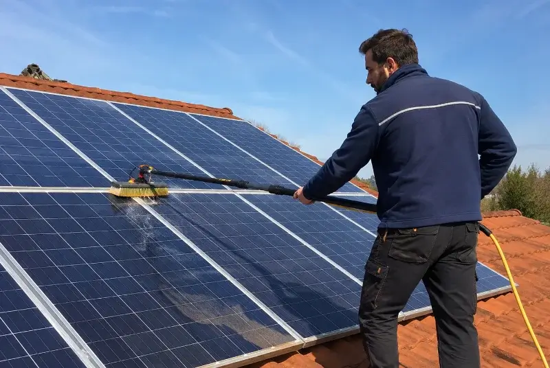 Nettoyage et entretien de panneaux solaires à la Digne-d'Amont
