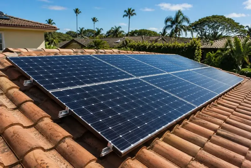 Installation de panneaux solaires à la Digne-d'Amont